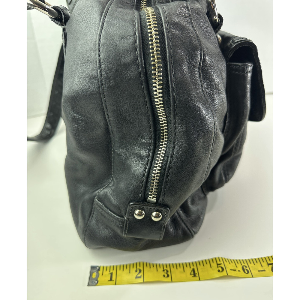 Coach Soho Courtney Buckle Domed Leather Shoulder Bag Flap Fold Over Satchel - Picture 14 of 16